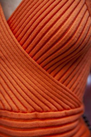 Orange Rib-knit Sweater Dress - Shop Style & More | Fresh Looks, Everyday Deals & Free Shipping