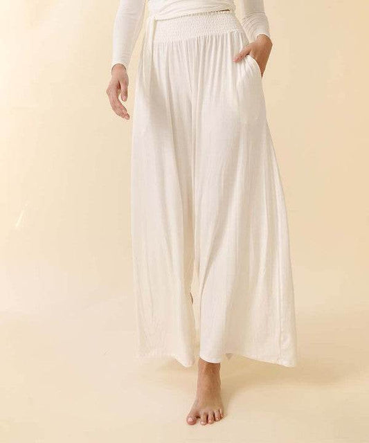 SMOCK ELASTIC WAIST MAXI PALAZZO - Shop Style & More | Fresh Looks, Everyday Deals & Free Shipping
