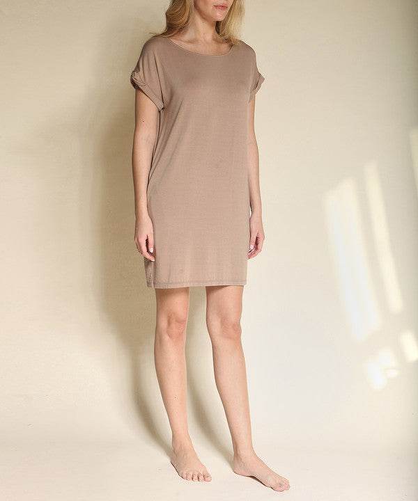 BAMBOO CROP DRESS WITH POCKETS - Shop Style & More | Fresh Looks, Everyday Deals & Free Shipping