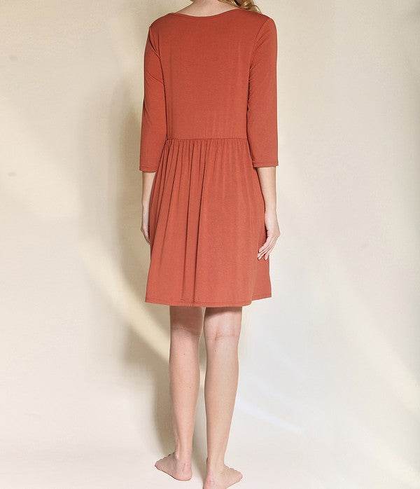Bamboo loose fit babydoll dress - Shop Style & More | Fresh Looks, Everyday Deals & Free Shipping