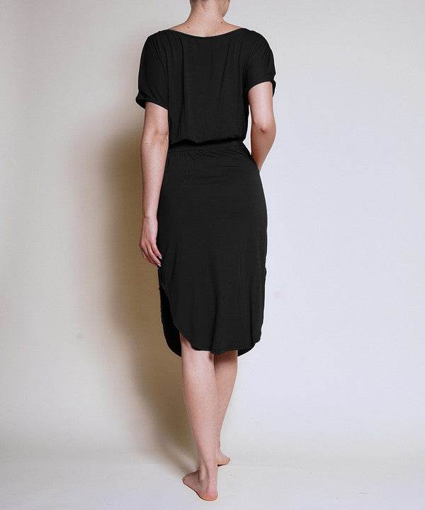 PUFF SLEEVE TULIP SHAPE DRESS - Shop Style & More | Fresh Looks, Everyday Deals & Free Shipping