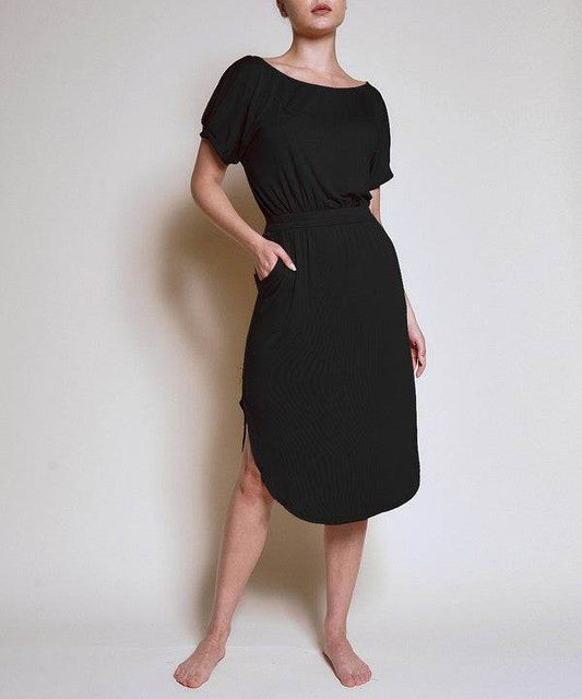PUFF SLEEVE TULIP SHAPE DRESS - Shop Style & More | Fresh Looks, Everyday Deals & Free Shipping