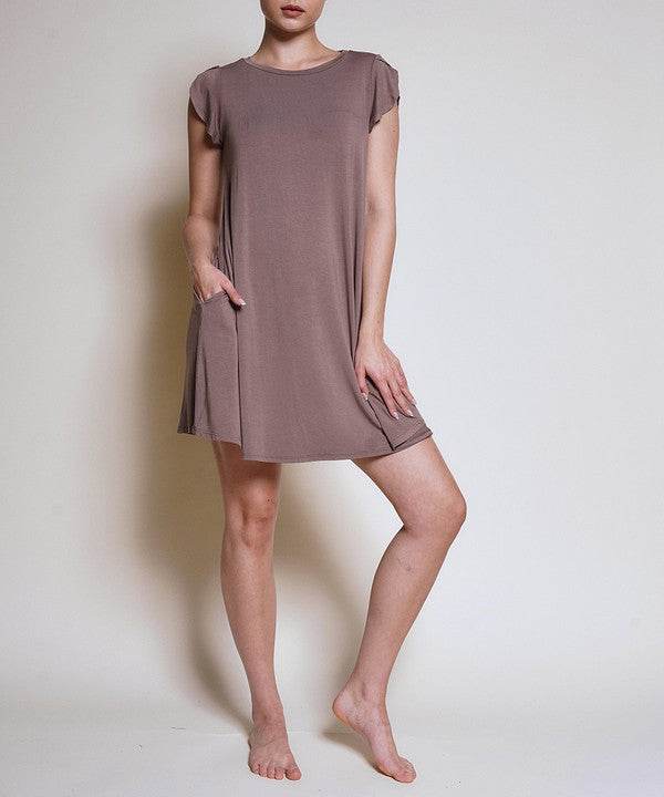 BAMBOO TULIP SLEEVE DRESS - Shop Style & More | Fresh Looks, Everyday Deals & Free Shipping