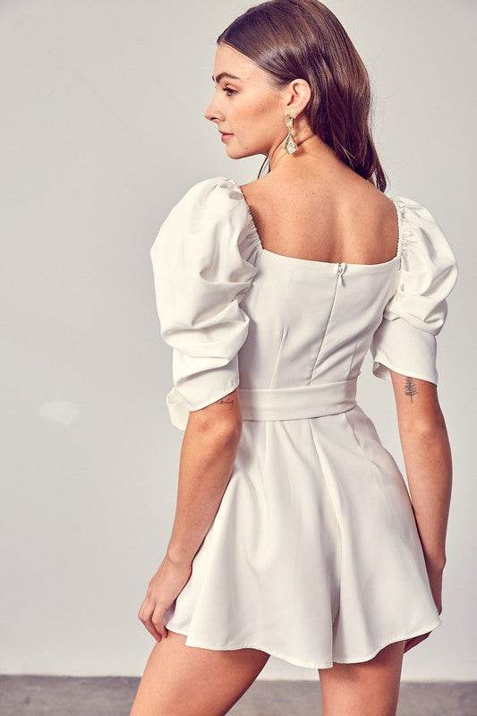 Wrap Front Side Tie Romper - Shop Style & More | Fresh Looks, Everyday Deals & Free Shipping