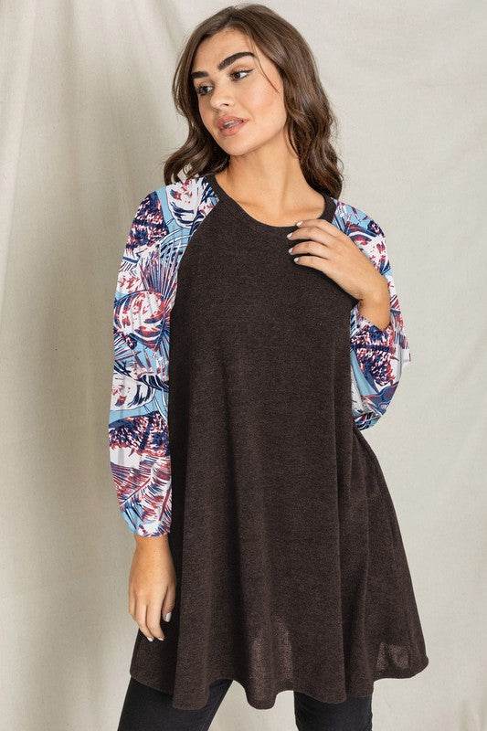 Tropical Sleeve A line Tunic Dress - Shop Style & More | Fresh Looks, Everyday Deals & Free Shipping