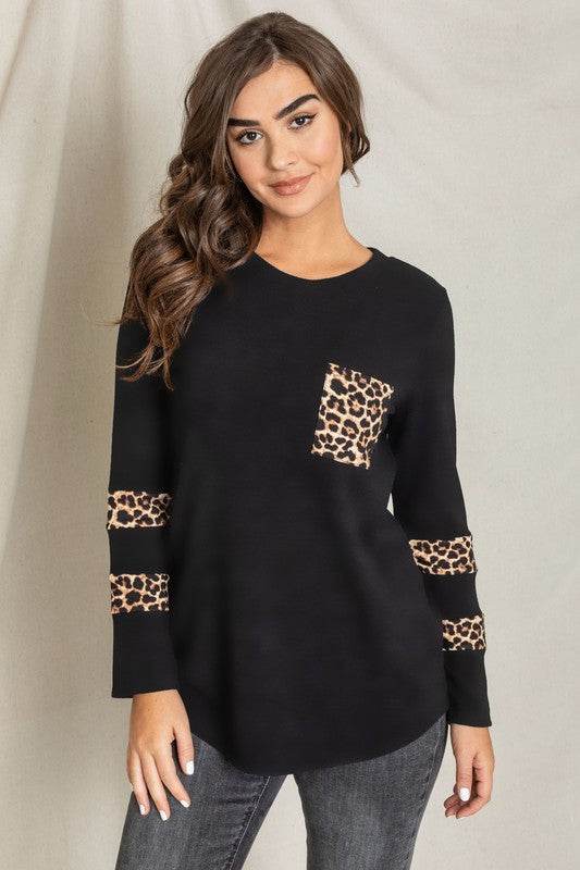 Leopard Chest Pocket Tunic - Shop Style & More | Fresh Looks, Everyday Deals & Free Shipping