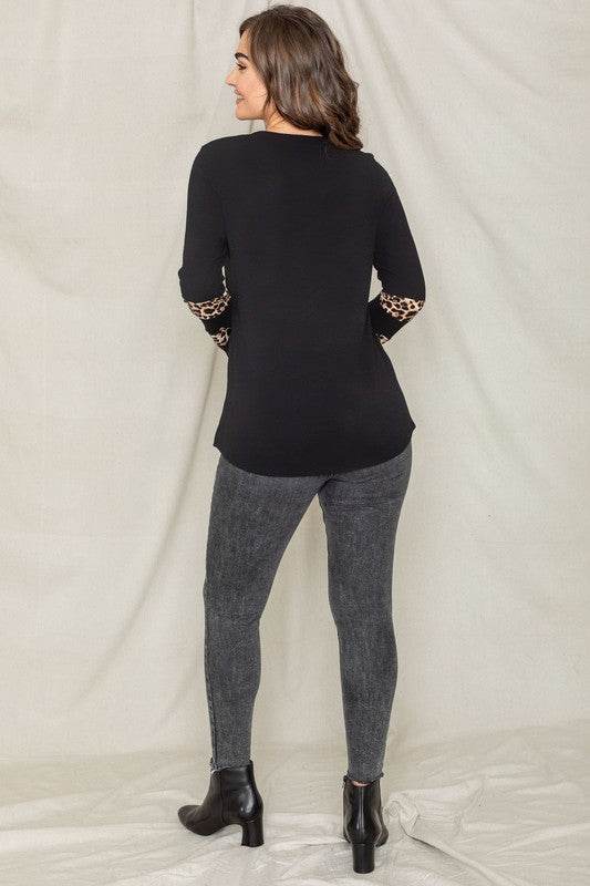 Leopard Chest Pocket Tunic - Shop Style & More | Fresh Looks, Everyday Deals & Free Shipping