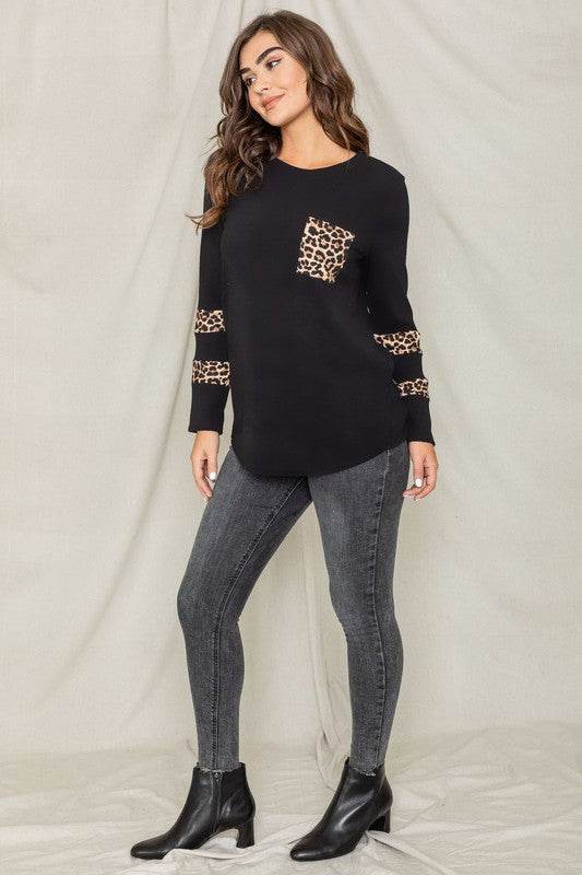Leopard Chest Pocket Tunic - Shop Style & More | Fresh Looks, Everyday Deals & Free Shipping