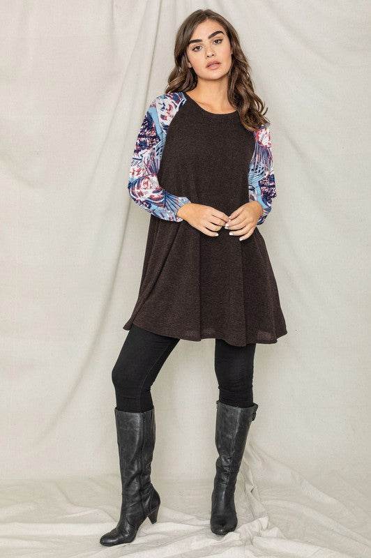 Tropical Sleeve A line Tunic Dress - Shop Style & More | Fresh Looks, Everyday Deals & Free Shipping
