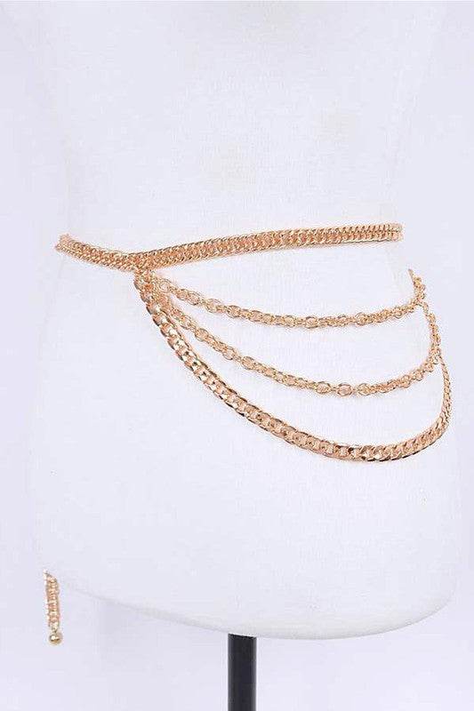 Mix Texture Layered Chain Belt - Shop Style & More | Fresh Looks, Everyday Deals & Free Shipping