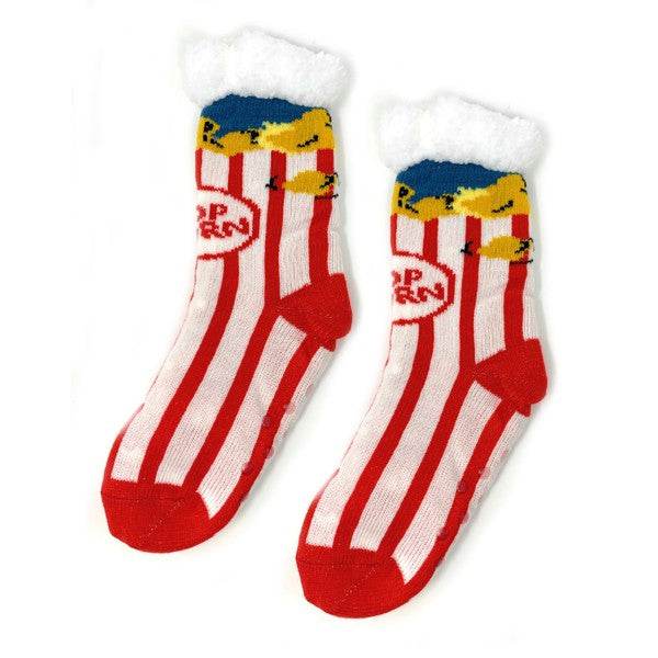 Kids Sherpa Slipper Sock - Box o' Popcorn - Shop Style & More | Fresh Looks, Everyday Deals & Free Shipping
