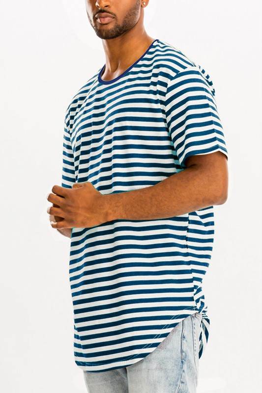 STRIPED ELONGATED TSHIRT - Shop Style & More | Fresh Looks, Everyday Deals & Free Shipping
