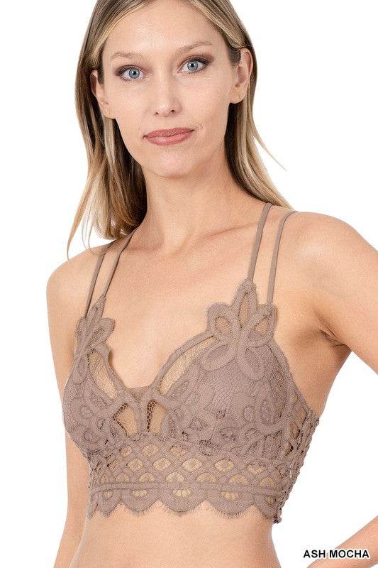 Crochet Lace Bralette with Bra Pads - Shop Style & More | Fresh Looks, Everyday Deals & Free Shipping