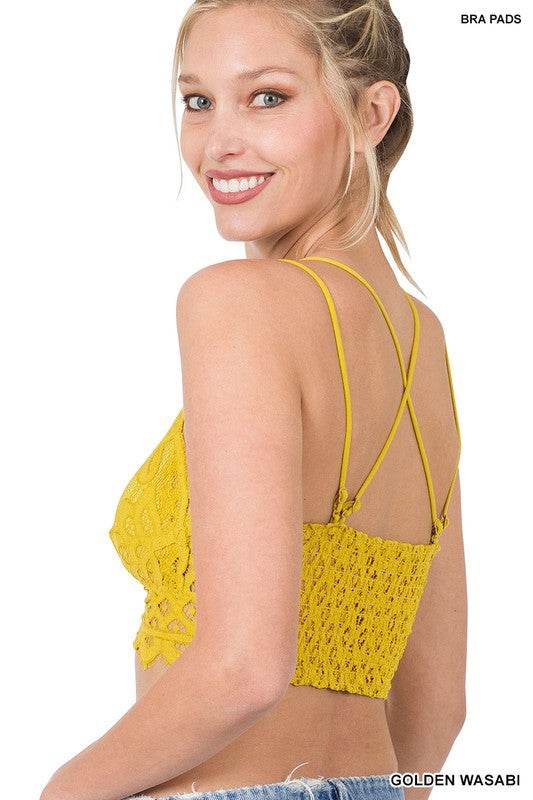 Crochet Lace Bralette with Bra Pads - Shop Style & More | Fresh Looks, Everyday Deals & Free Shipping