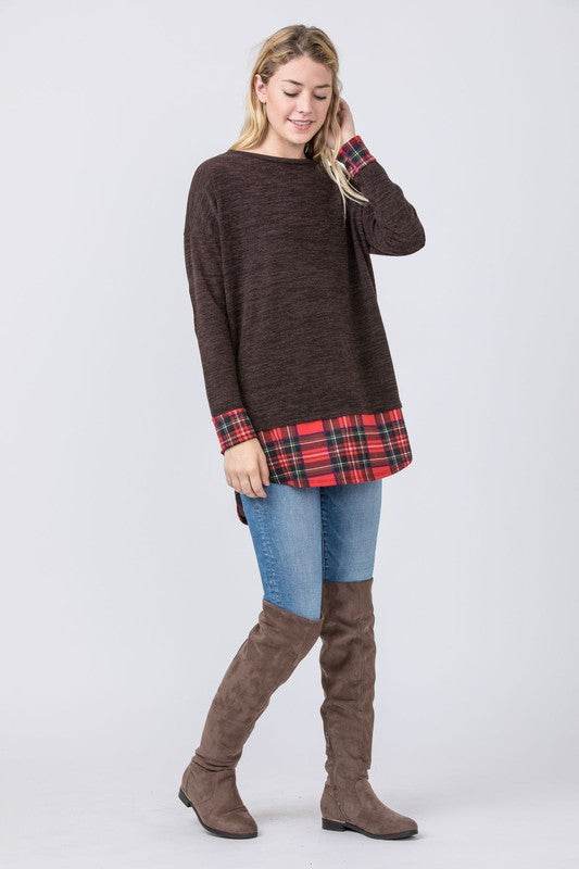 Plaid Layered Tunic - Shop Style & More | Fresh Looks, Everyday Deals & Free Shipping