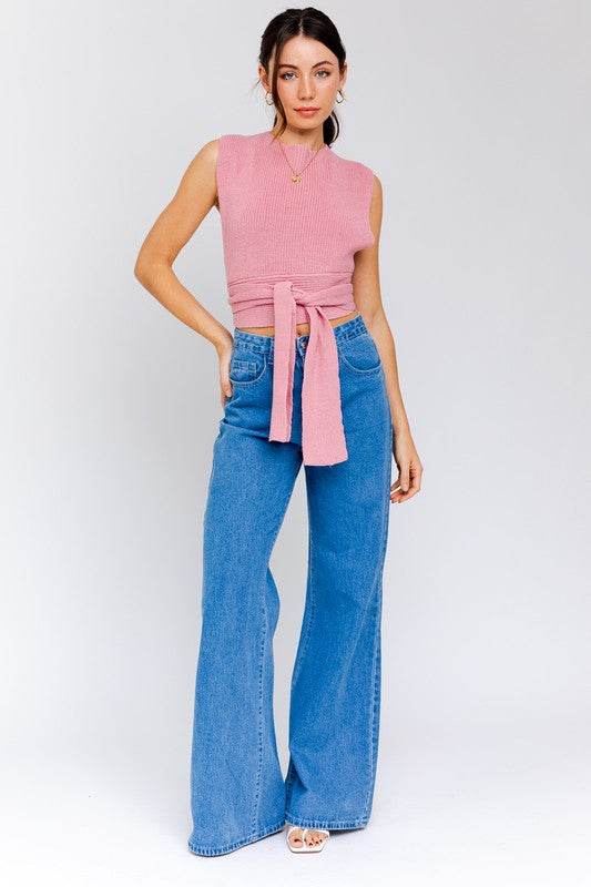 Multi-Tie/Convertible Sweater Tank - Shop Style & More | Fresh Looks, Everyday Deals & Free Shipping