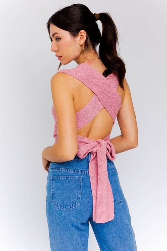 Multi-Tie/Convertible Sweater Tank - Shop Style & More | Fresh Looks, Everyday Deals & Free Shipping