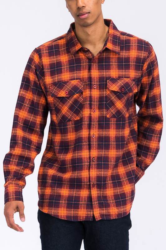 Regular Fit Checker Plaid Flannel Long Sleeve - Shop Style & More | Fresh Looks, Everyday Deals & Free Shipping