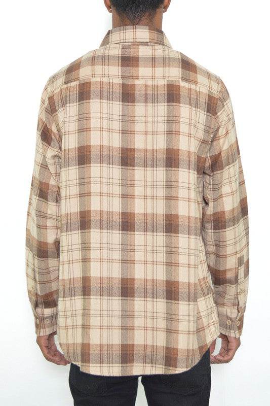 Regular Fit Checker Plaid Flannel Long Sleeve - Shop Style & More | Fresh Looks, Everyday Deals & Free Shipping