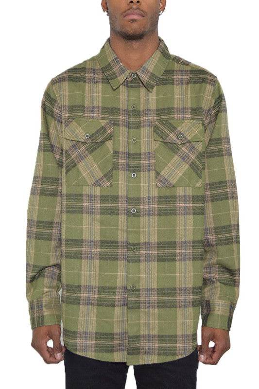 Regular Fit Checker Plaid Flannel Long Sleeve - Shop Style & More | Fresh Looks, Everyday Deals & Free Shipping