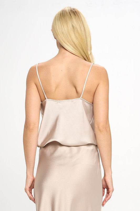 Made in USA Silky Satin Print Tank Top - Shop Style & More | Fresh Looks, Everyday Deals & Free Shipping
