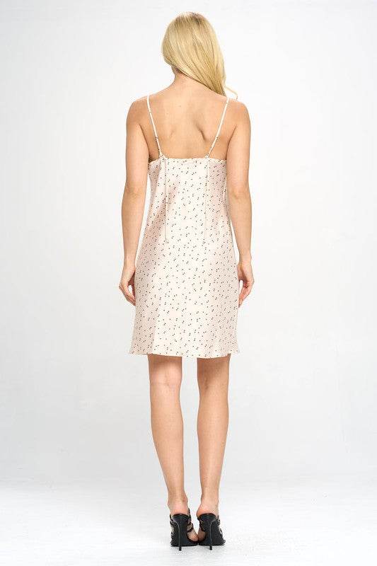 Made in USA Star Print Satin Slip Dress - Shop Style & More | Fresh Looks, Everyday Deals & Free Shipping