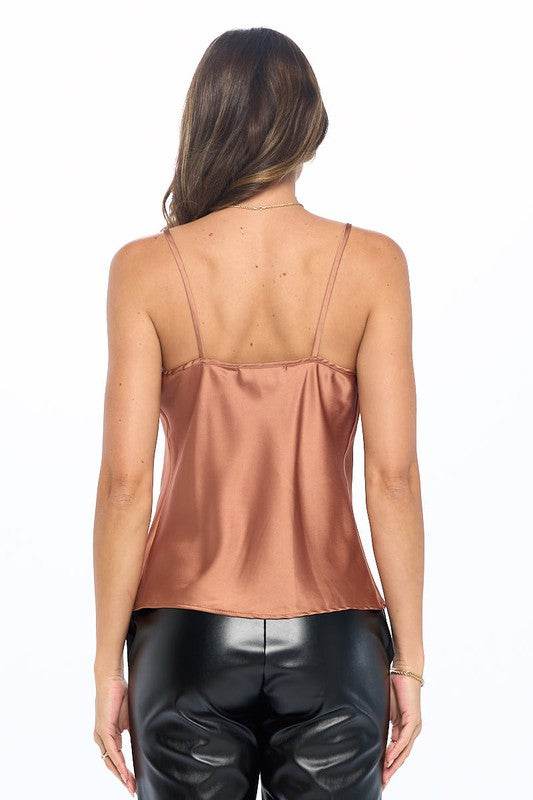 Made in USA Silky Satin Print Tank Top - Shop Style & More | Fresh Looks, Everyday Deals & Free Shipping