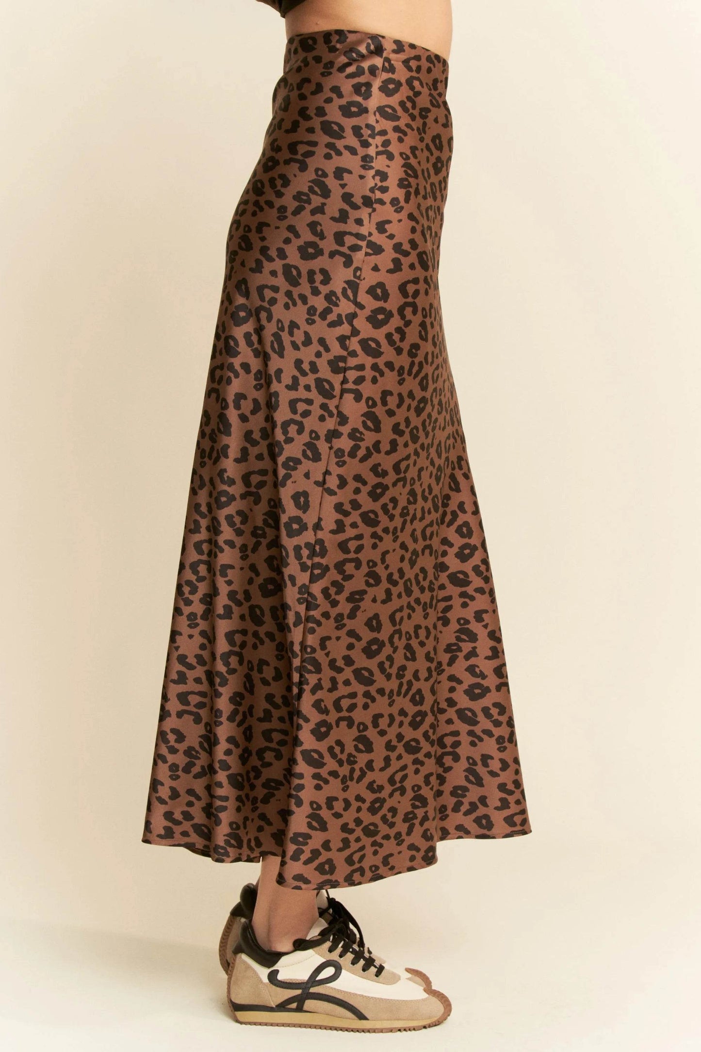 Davi & Dani Leopard Animal Print Long Length Skirt - Shop Style & More | Fresh Looks, Everyday Deals & Free Shipping