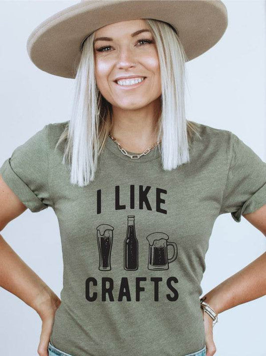 I Like Crafts Beer Crew Neck Softstyle Tee - Shop Style & More | Fresh Looks, Everyday Deals & Free Shipping
