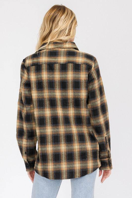 FULL PLAID CHECKERED FLANNEL LONG SLEEVE - Shop Style & More | Fresh Looks, Everyday Deals & Free Shipping