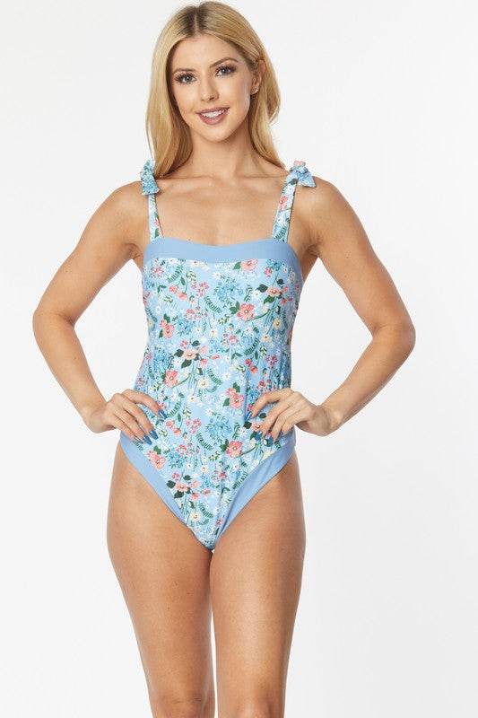 ONE PIECE BATHING SUIT FLORAL PRINT SHOULER TOP TI - Shop Style & More | Fresh Looks, Everyday Deals & Free Shipping