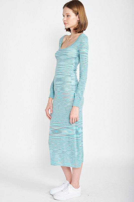 SCOOP NECK SWEATER MIDI DRESS - Shop Style & More | Fresh Looks, Everyday Deals & Free Shipping