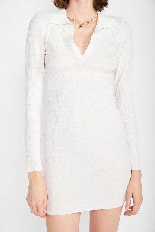 BODYCON COLLARED MIN DRESS - Shop Style & More | Fresh Looks, Everyday Deals & Free Shipping