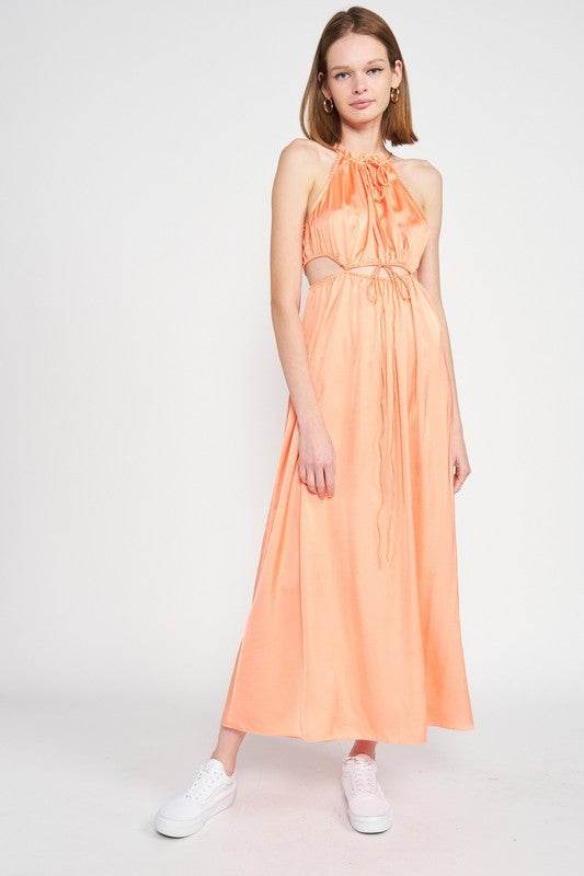 SLEEVELESS MAXI DRESS WITH CUTOUT - Shop Style & More | Fresh Looks, Everyday Deals & Free Shipping