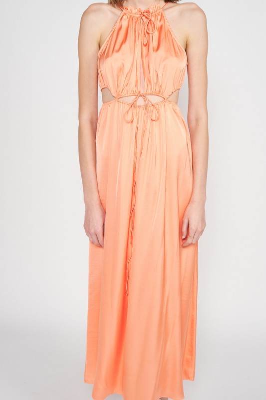 SLEEVELESS MAXI DRESS WITH CUTOUT - Shop Style & More | Fresh Looks, Everyday Deals & Free Shipping