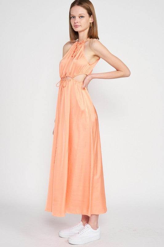SLEEVELESS MAXI DRESS WITH CUTOUT - Shop Style & More | Fresh Looks, Everyday Deals & Free Shipping