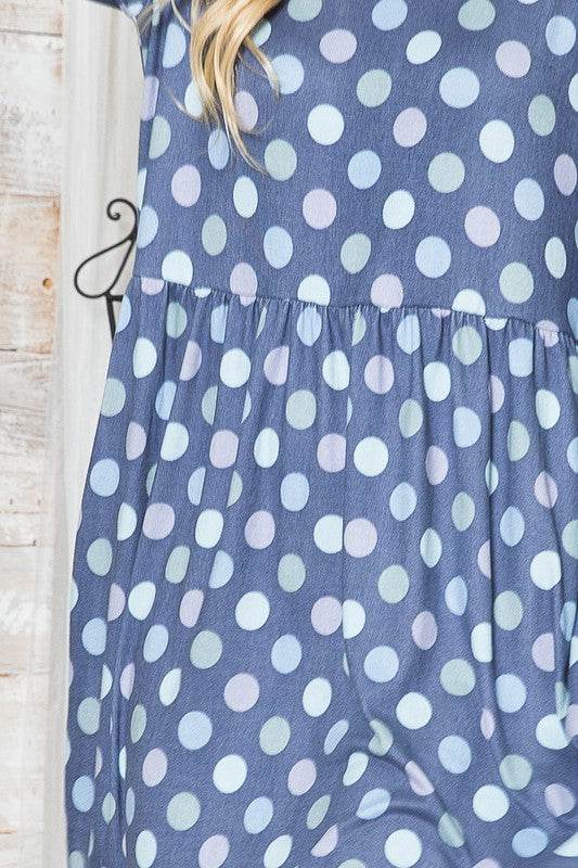 Cross Back Polka Dot Dress with Pockets - Shop Style & More | Fresh Looks, Everyday Deals & Free Shipping