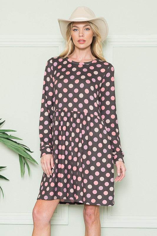 Cross Back Polka Dot Dress with Pockets - Shop Style & More | Fresh Looks, Everyday Deals & Free Shipping