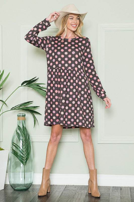 Cross Back Polka Dot Dress with Pockets - Shop Style & More | Fresh Looks, Everyday Deals & Free Shipping