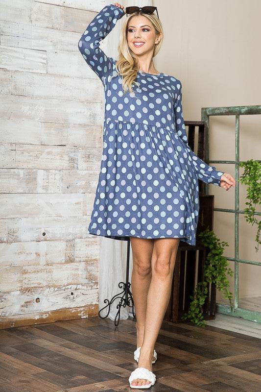 Cross Back Polka Dot Dress with Pockets - Shop Style & More | Fresh Looks, Everyday Deals & Free Shipping