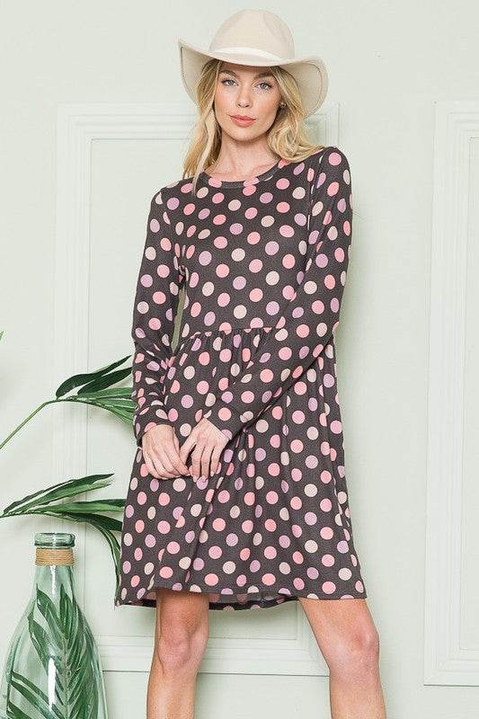 Cross Back Polka Dot Dress with Pockets - Shop Style & More | Fresh Looks, Everyday Deals & Free Shipping