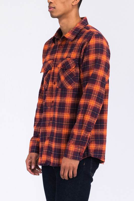 Regular Fit Checker Plaid Flannel Long Sleeve - Shop Style & More | Fresh Looks, Everyday Deals & Free Shipping