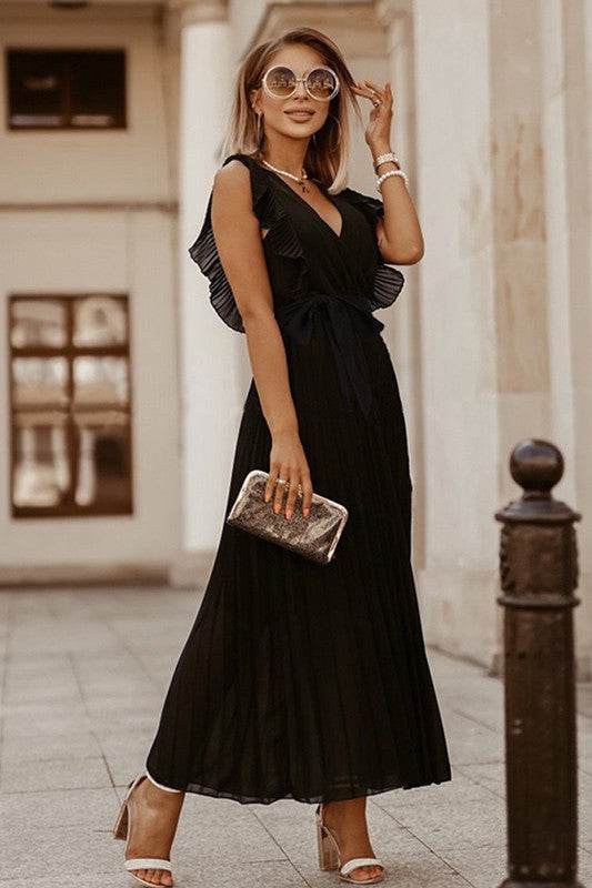 Ruffle Tie Detail Dress - Shop Style & More | Fresh Looks, Everyday Deals & Free Shipping