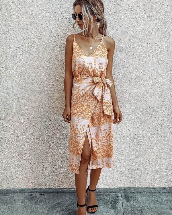 Spaghetti Strap Wrap Dress - Shop Style & More | Fresh Looks, Everyday Deals & Free Shipping