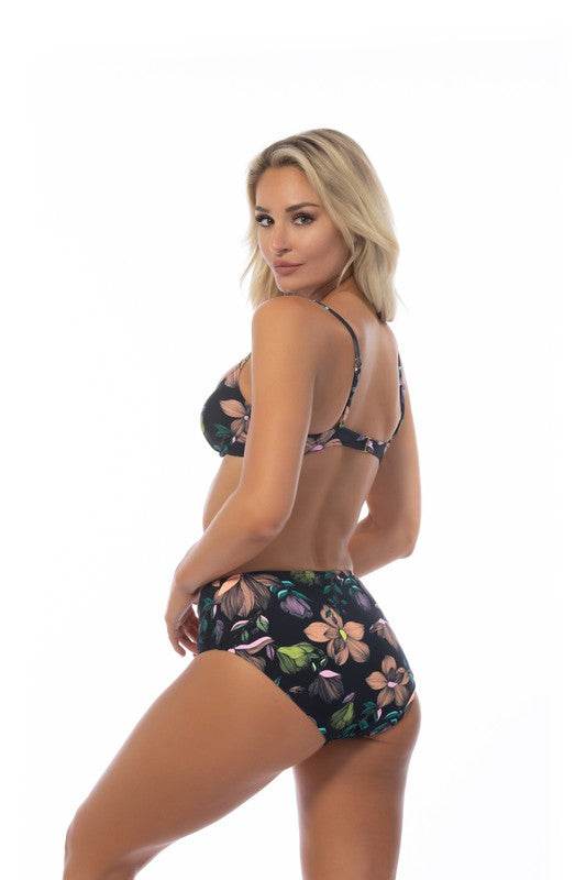 BLACK FLORAL UNDERWIRE BIKINI SET - Shop Style & More | Fresh Looks, Everyday Deals & Free Shipping