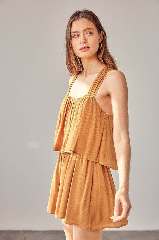 Shirring Detail Romper - Shop Style & More | Fresh Looks, Everyday Deals & Free Shipping