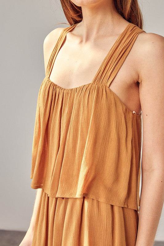 Shirring Detail Romper - Shop Style & More | Fresh Looks, Everyday Deals & Free Shipping