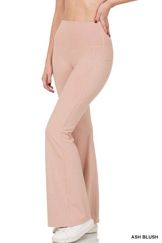Athletic Wide Waistband Flare Yoga Pants - Shop Style & More | Fresh Looks, Everyday Deals & Free Shipping