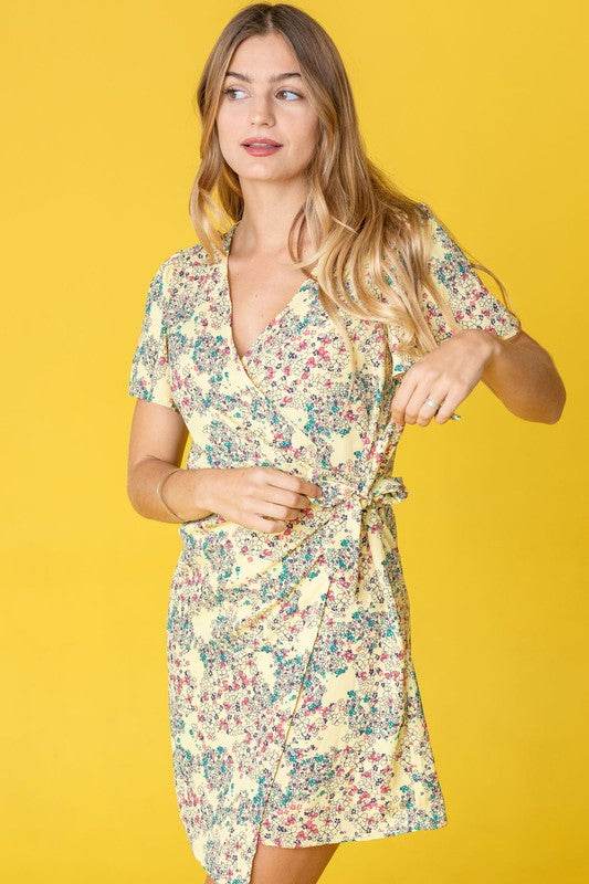 Ditsy Floral Wrap Dress - Shop Style & More | Fresh Looks, Everyday Deals & Free Shipping