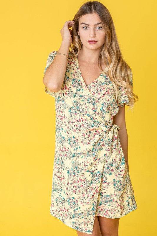 Ditsy Floral Wrap Dress - Shop Style & More | Fresh Looks, Everyday Deals & Free Shipping